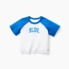 Camiseta de raglán «Get Blue» para bebés y niños