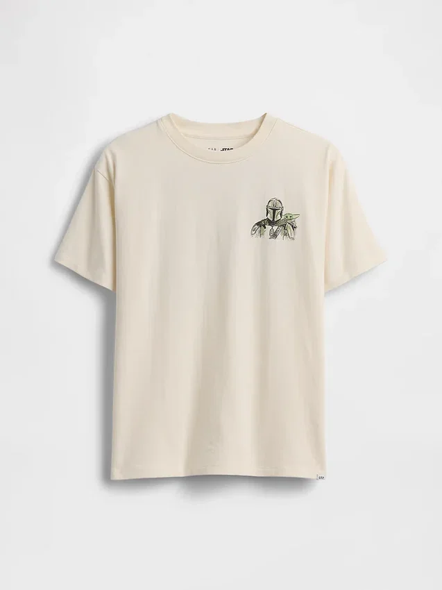 Camiseta de tela de algodón suave con diseño gráfico de Star Wars para niños