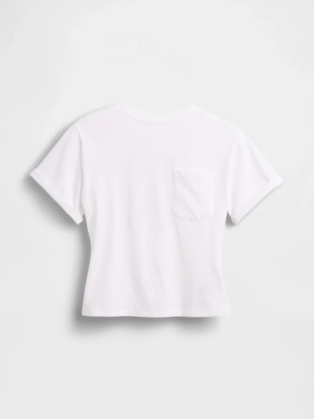 Camiseta Gapstudio con bolsillo y espalda redondeada
