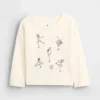 Camiseta gráfica holgada combinable para bebés y niños pequeños
