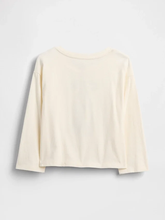 Camiseta gráfica holgada combinable para bebés y niños pequeños