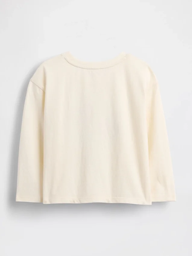 Camiseta gráfica holgada combinable para bebés y niños pequeños