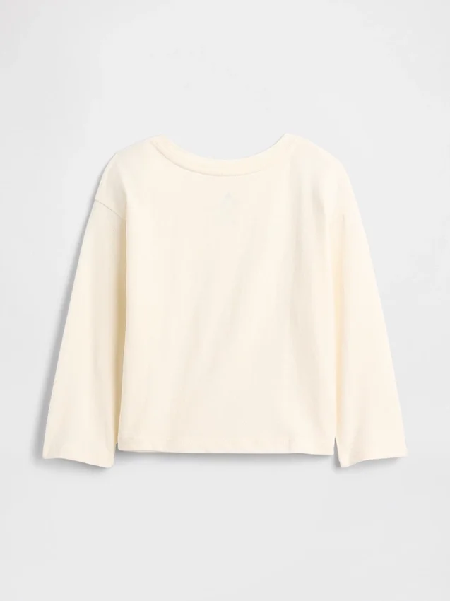 Camiseta gráfica holgada combinable para bebés y niños pequeños