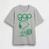 Camiseta gráfica holgada con el logotipo de Snoopy