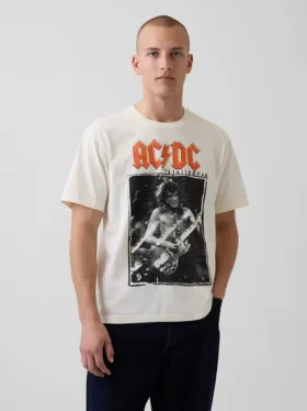 Camiseta gráfica holgada de AC/DC