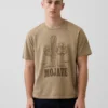 Camiseta gráfica holgada de Snoopy Mojave