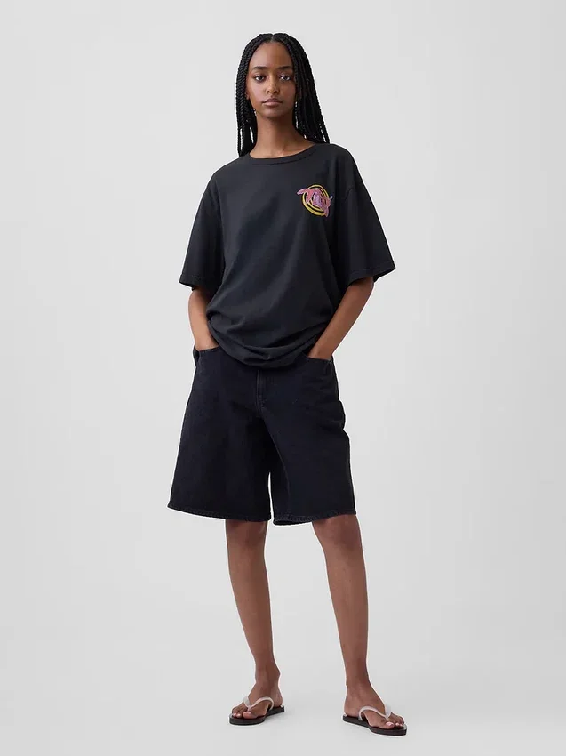 Camiseta gráfica holgada de Tlc
