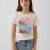 Camiseta gráfica holgada para niños