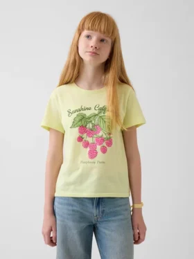 Camiseta gráfica holgada para niños