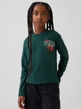 Camiseta gráfica holgada para niños
