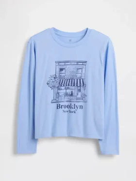 Camiseta gráfica holgada para niños