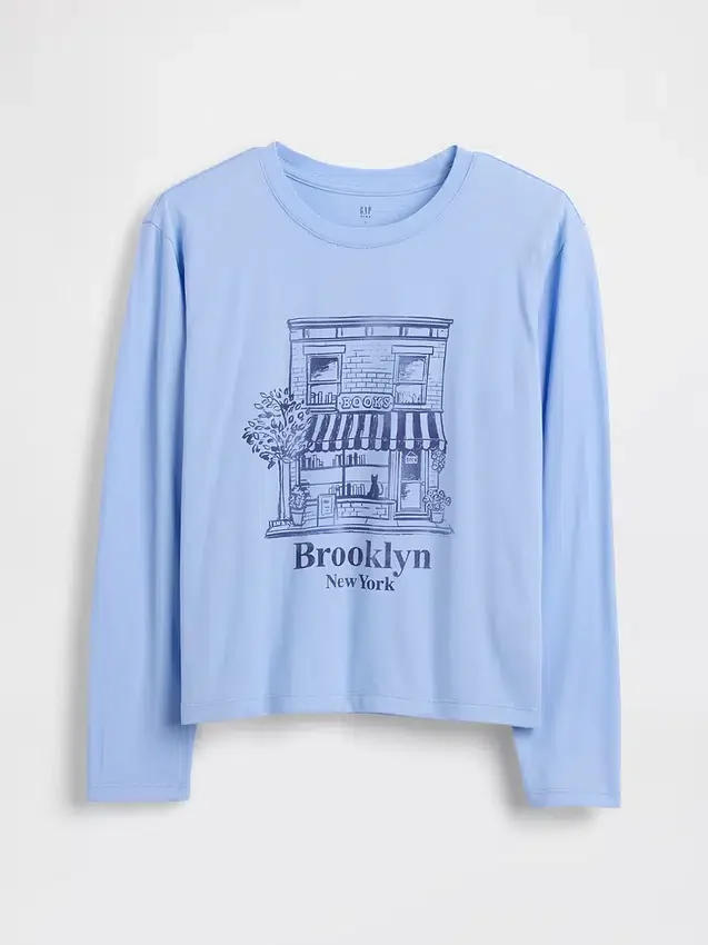 Camiseta gráfica holgada para niños