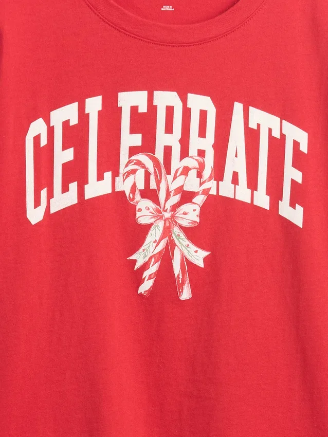 Camiseta gráfica holgada para niños