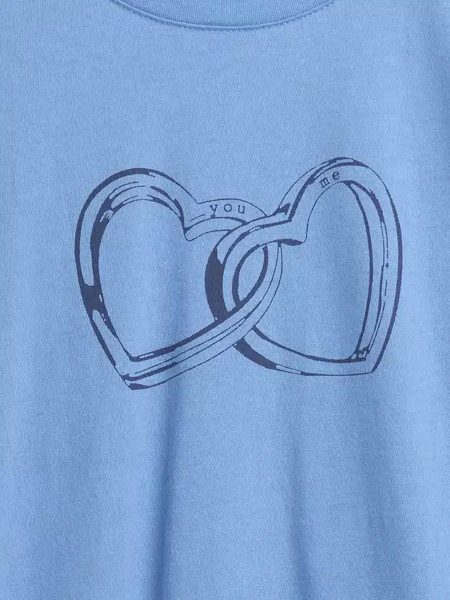 Camiseta gráfica holgada para niños