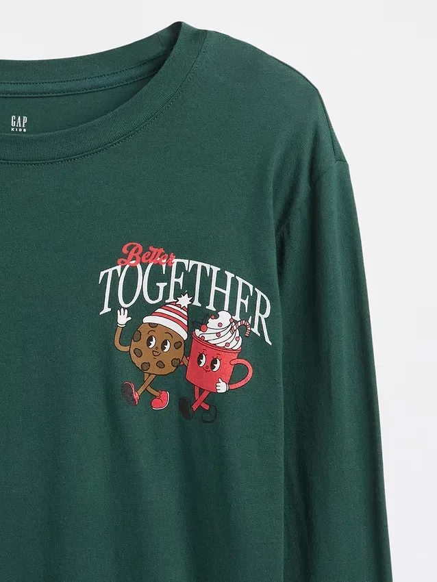 Camiseta gráfica holgada para niños