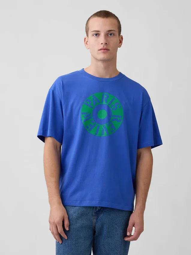 Camiseta gráfica oversize de Robert Indiana