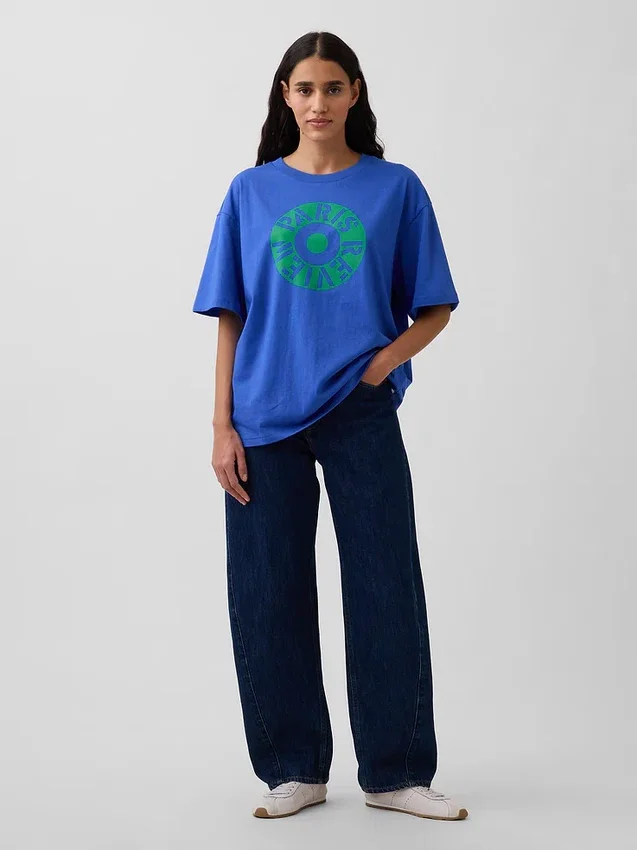 Camiseta gráfica oversize de Robert Indiana
