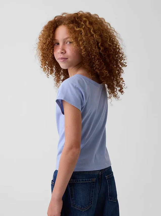 Camiseta Henley raglán para niños