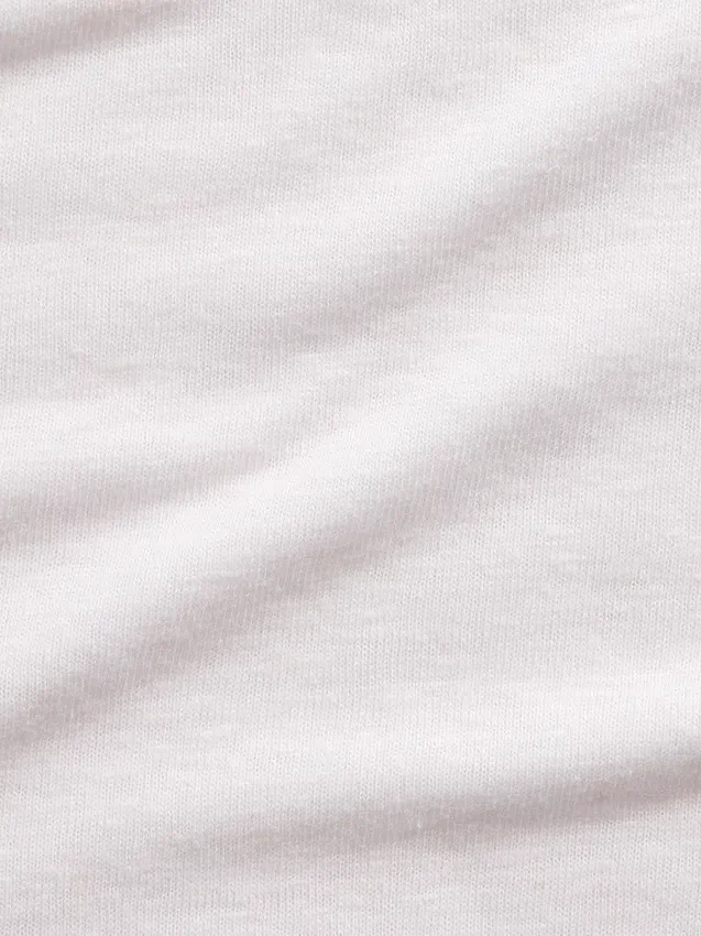 Camiseta holgada de mezcla de lino