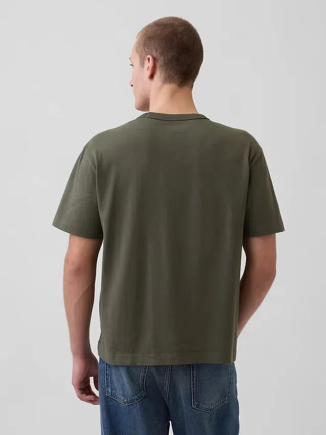 Camiseta holgada de peso pesado para adultos