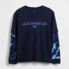 Camiseta infantil 2 en 1 con logotipos gráficos