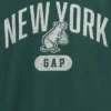 Camiseta infantil con cuello redondo y estampado «Relaxed New York»