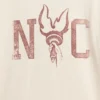Camiseta infantil con cuello redondo y estampado «Relaxed New York»
