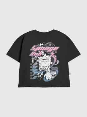 Camiseta infantil con diseño de Bob Esponja Y2K