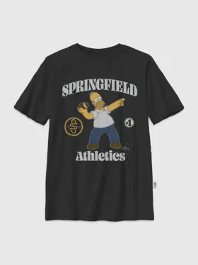 Camiseta infantil con diseño de «Los Simpson lanzan a Homero»