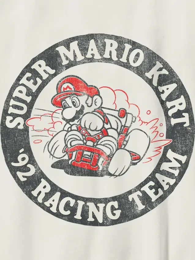 Camiseta infantil con diseño de «Mario Racing Team» de Nintendo