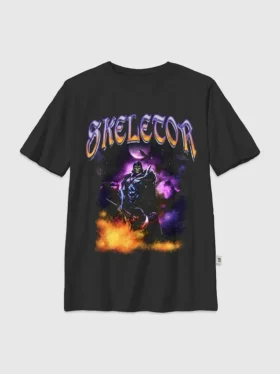 Camiseta infantil con diseño de Skeletor de noche de «Los Maestros del Universo»