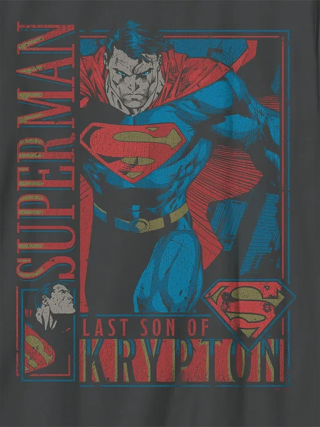 Camiseta infantil con diseño gráfico «Superman Retro»