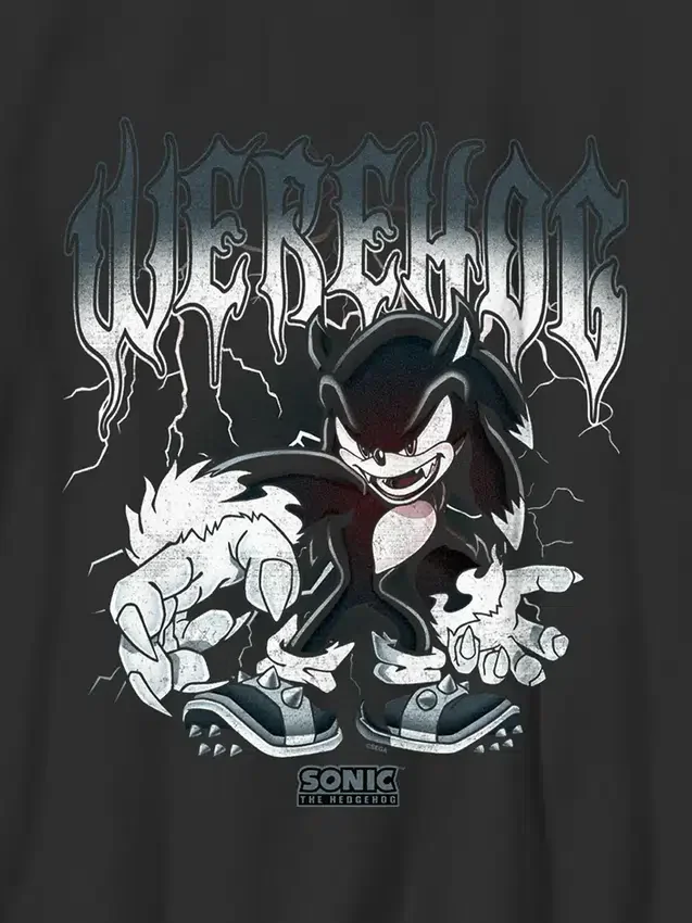 Camiseta infantil con diseño metálico de Sonic the Hedgehog
