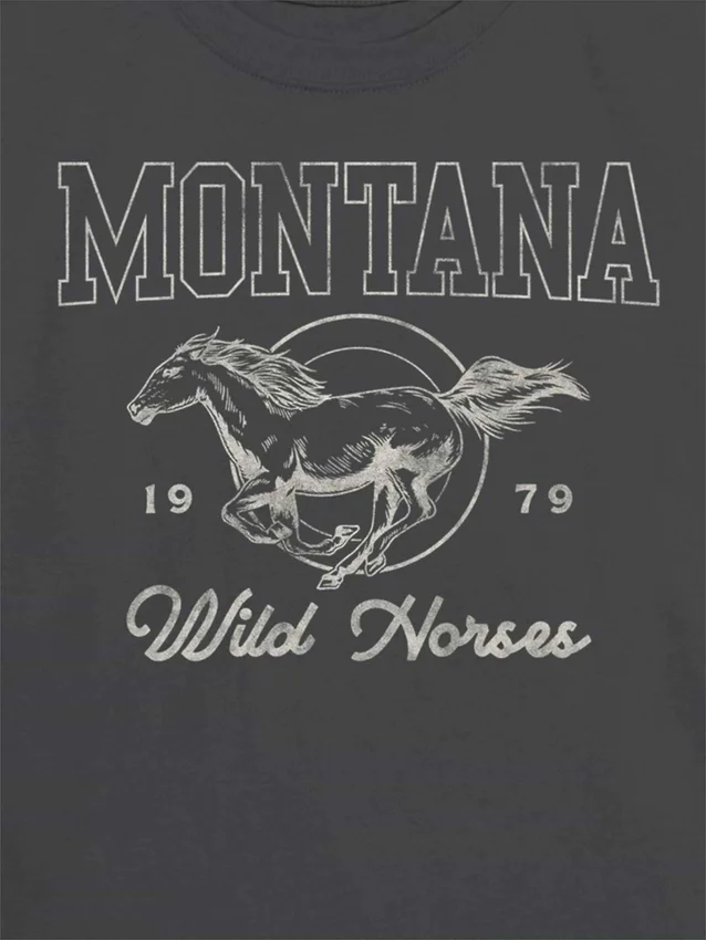 Camiseta infantil con diseño «Montana Wild Horse»