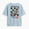 Camiseta infantil con gráfico de Fórmula 1 de corte oversize