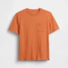 Camiseta infantil de algodón orgánico con bolsillo