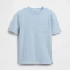 Camiseta infantil de algodón orgánico con bolsillo