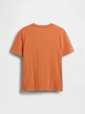 Camiseta infantil de algodón orgánico con bolsillo