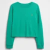 Camiseta infantil de peso pesado con costuras oversize
