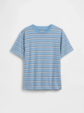 Camiseta infantil de rayas de corte holgado