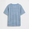 Camiseta infantil de rayas de corte holgado