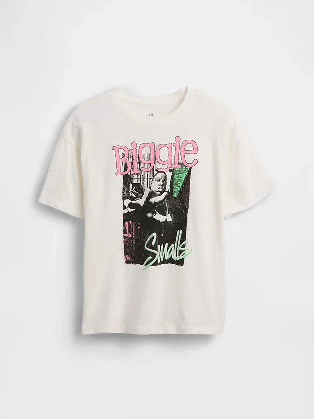 Camiseta infantil holgada con diseño gráfico