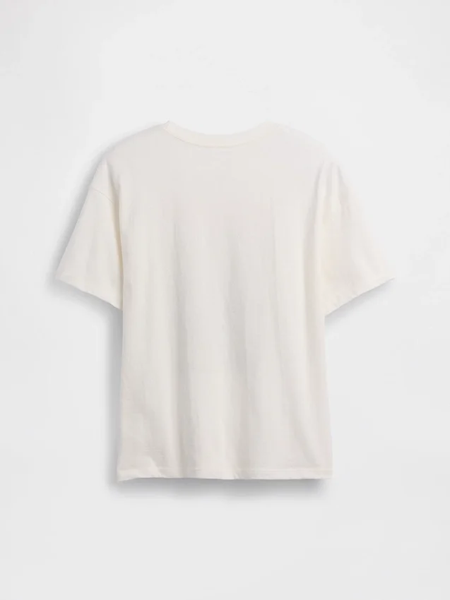 Camiseta infantil holgada con diseño gráfico