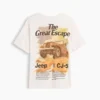 Camiseta infantil holgada con diseño gráfico