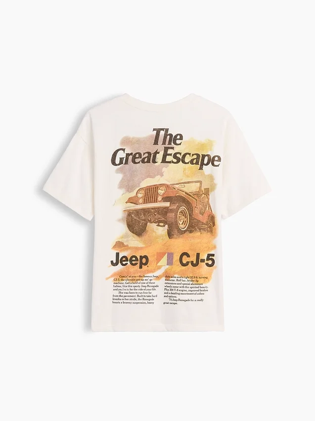 Camiseta infantil holgada con diseño gráfico