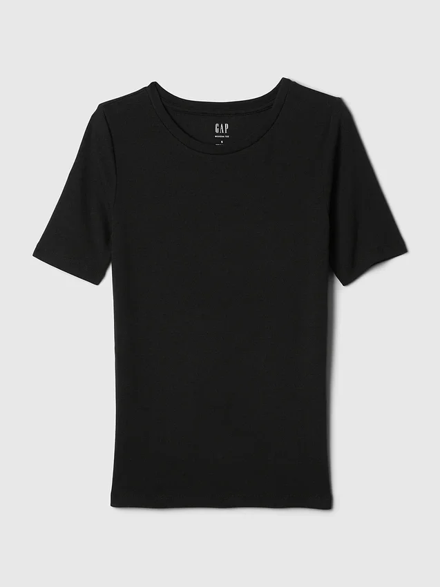 Camiseta moderna de cuello redondo