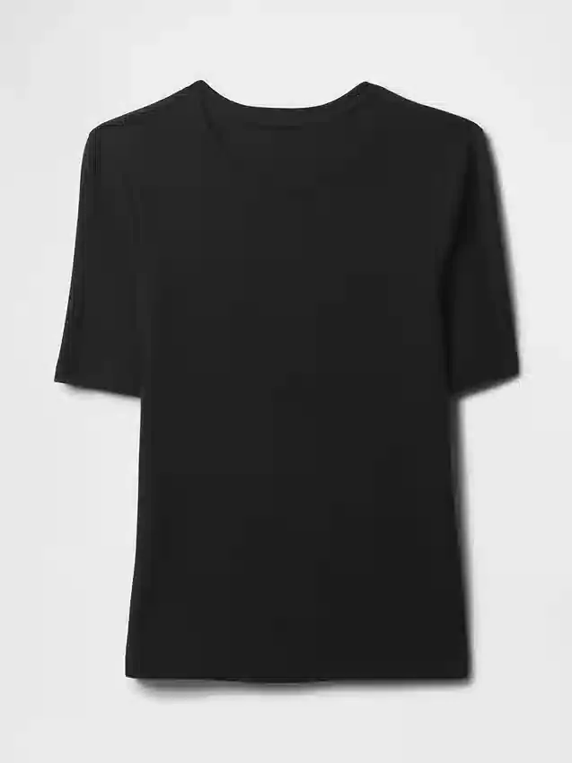 Camiseta moderna de cuello redondo