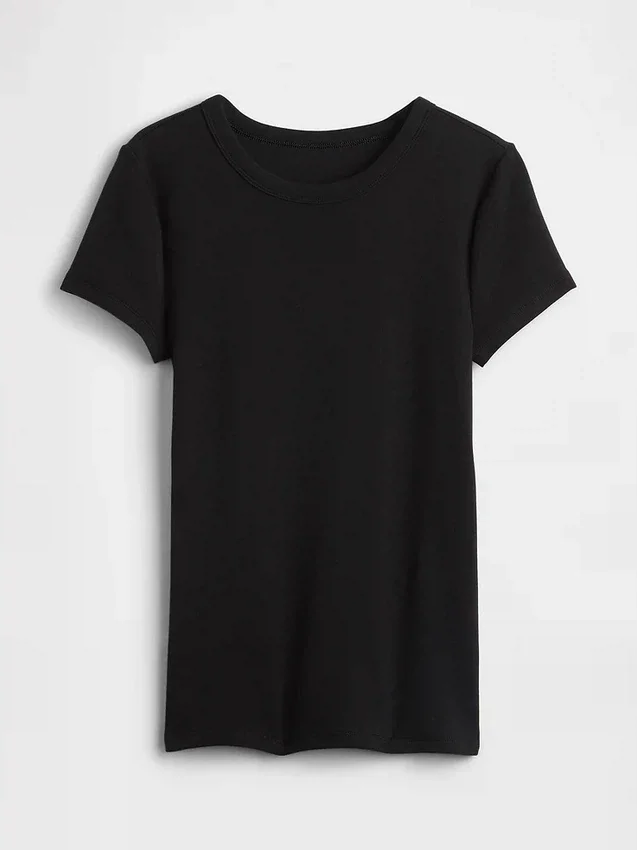 Camiseta moderna de cuello redondo