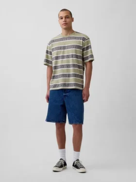 Camiseta oversize a rayas de Keith Haring