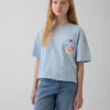 Camiseta oversize de corte cuadrado de Hello Kitty para niños